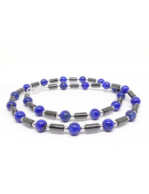 Lapis lazuli et hématite
