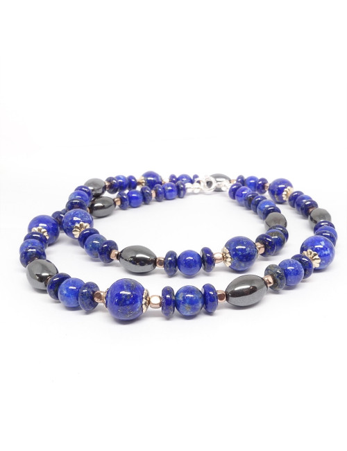 Hématite et lapis lazuli