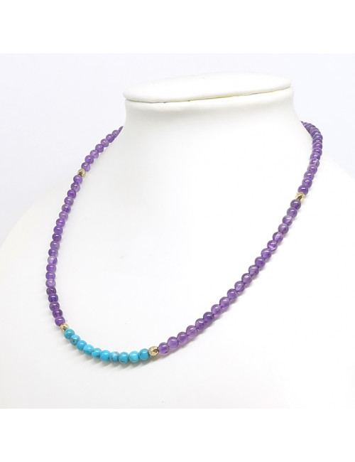 Améthyste et turquoise