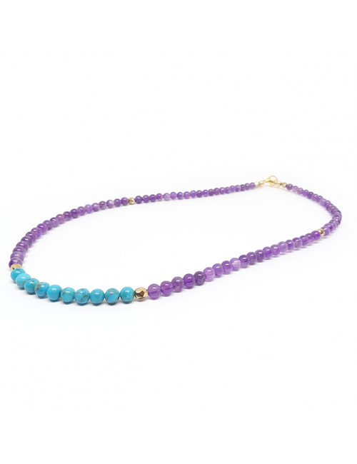 Améthyste et turquoise