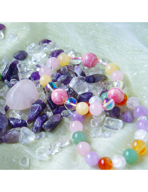 Bracelet chemin de vie en pierre semi-précieuse naturelle.