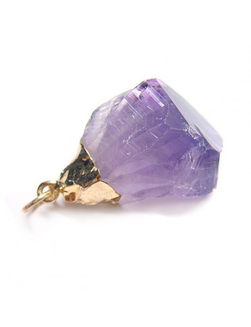 MADE IN BRAZIL - Pendentif pointe naturelle de citrine