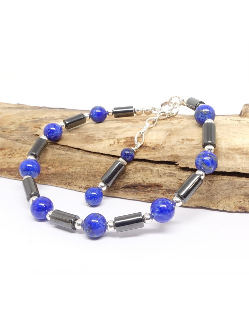 Lapis lazuli et hématite