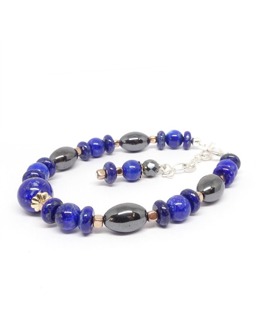 Lapis lazuli et hématite