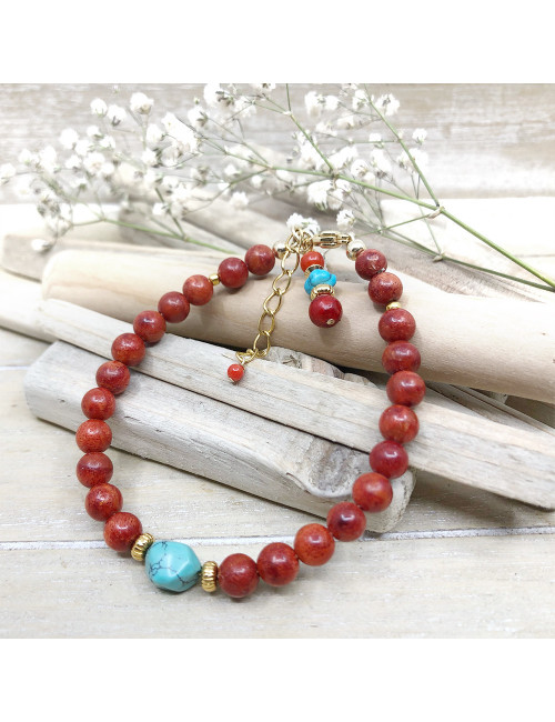 Corail Gorgone et turquoise