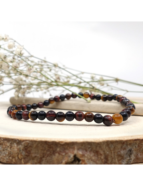 Les 3 oeils , Bracelet extensible fin 4 mm