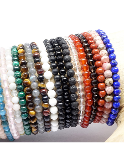 Les 3 oeils , Bracelet extensible fin 4 mm