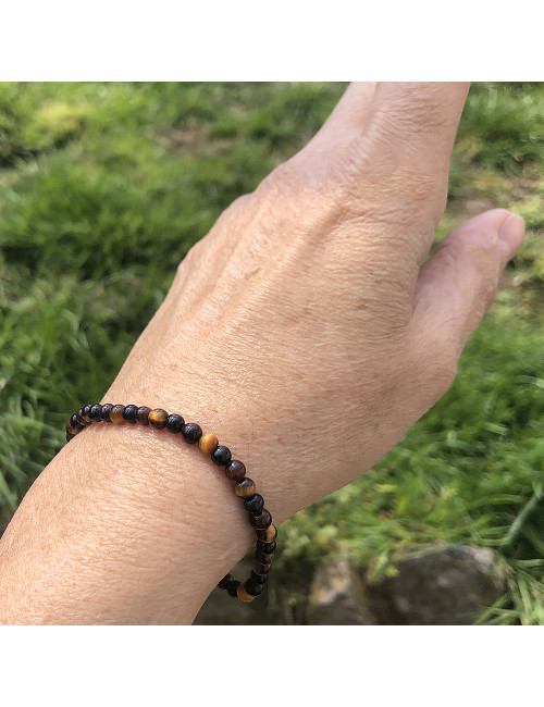 Les 3 oeils , Bracelet extensible fin 4 mm