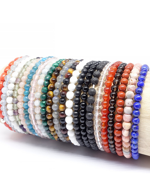 Apatite, Bracelet extensible fin 4 mm