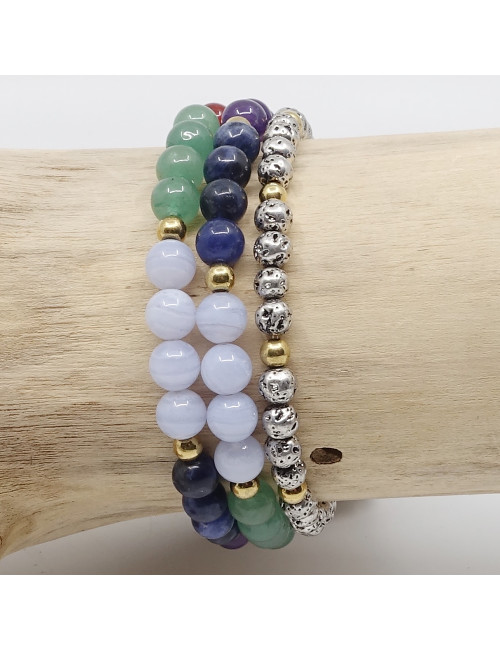 7 chakras et lave argentée