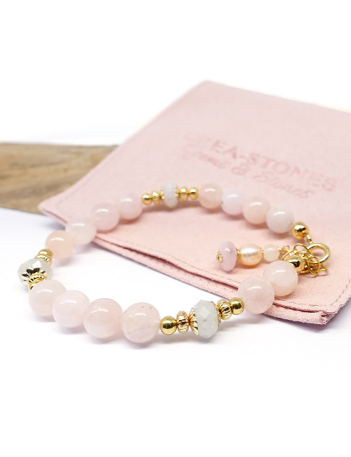 Morganite et pierre de lune