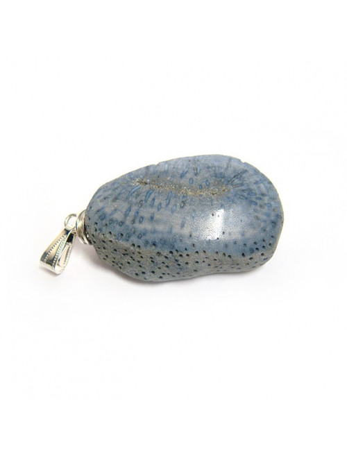 Pendentif corail bleu