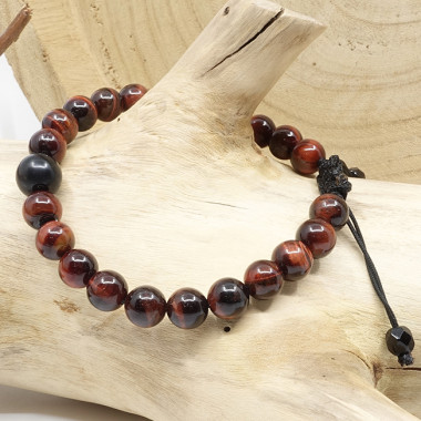 copy of Bracelet homme oeil de tigre et hématite