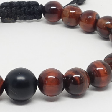 copy of Bracelet homme oeil de tigre et hématite