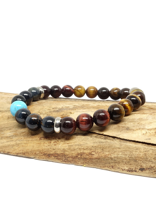 Pierres de 3 "OEILS" et turquoise