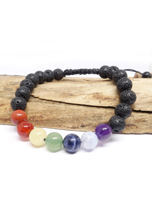 Lave et pierres des 7 chakras