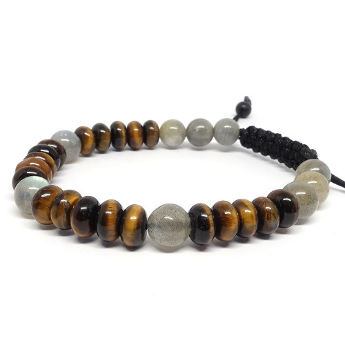 copy of Protection - Oeil de tigre, labradorite et tourmaline