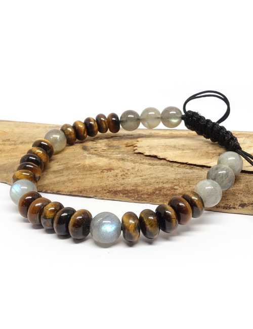 Oeil de tigre et labradorite
