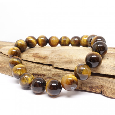 copy of Bracelet extensible en oeil de tigre, perles de  6 mm