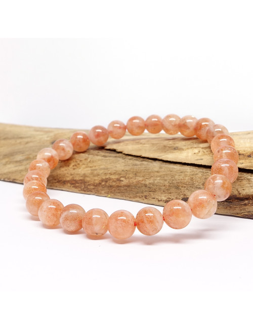 Bracelet extensible en pierre de soleil de 6 mm