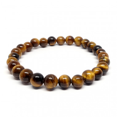copy of Bracelet extensible en oeil de tigre, perles de  6 mm