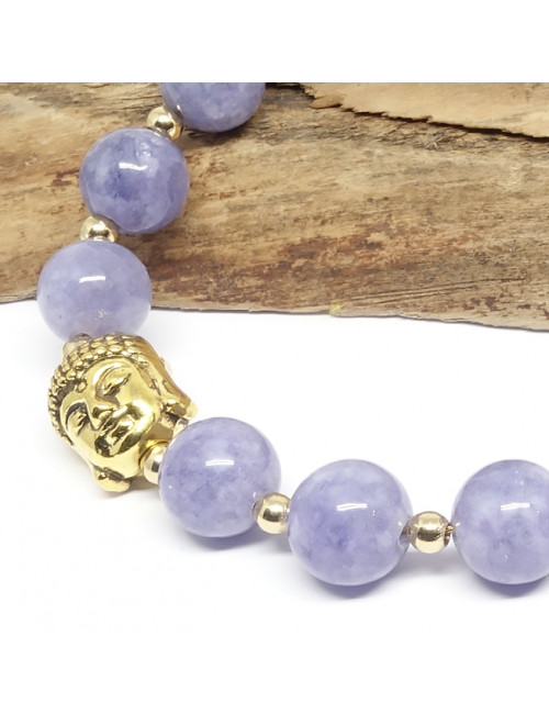 Calcite bleue et cristal de roche