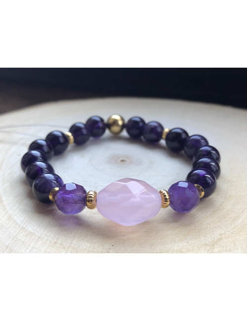 Améthyste et morganite