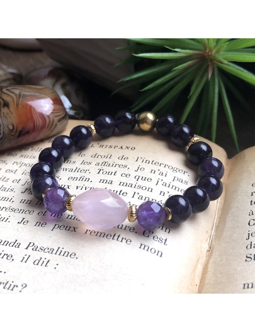 Améthyste et morganite