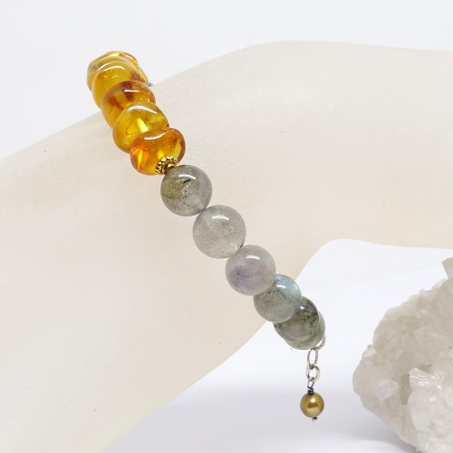 Ambre et labradorite
