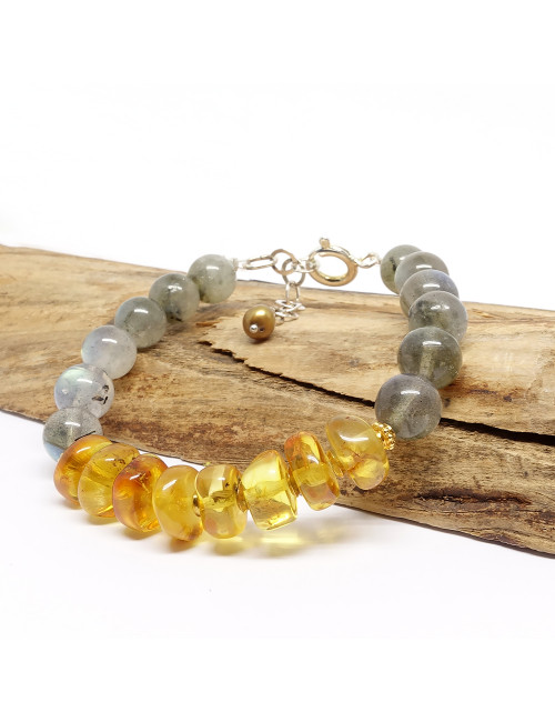 Ambre et labradorite