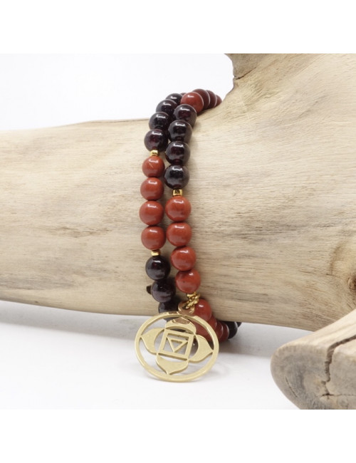 Jaspe rouge et grenat