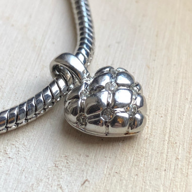 Charm COEUR pour "european beads"