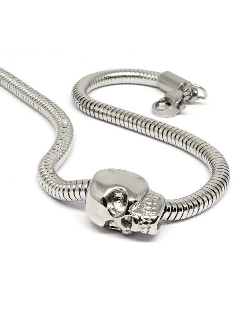 Perle large trou tête