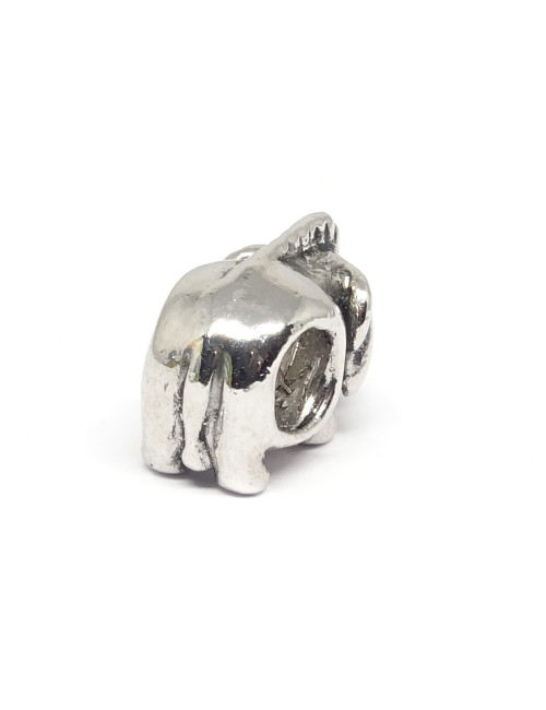 Perle large trou animal