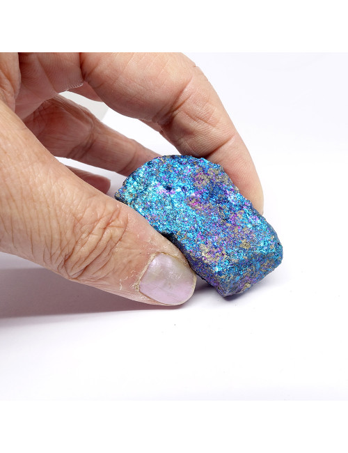 Minéral brut de chalcopyrite aux reflets exceptionnels