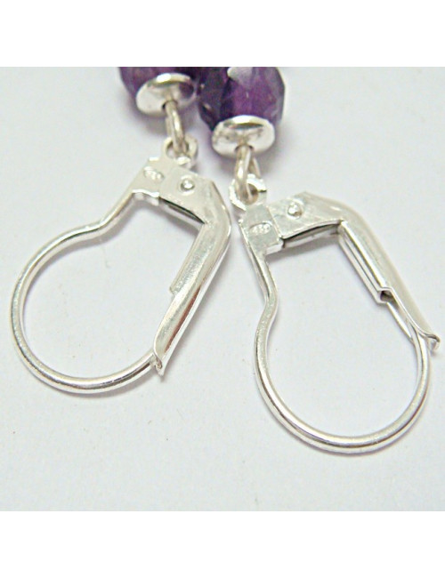 Boucles d'oreilles en améthyste