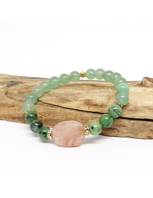 Ce bracelet est particulièrement utile afin d’équilibrer le chakra ANAHATA, le chakra du coeur.