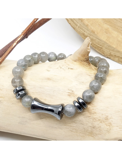 La labradorite agit comme une sorte de bouclier doublé d'une éponge.