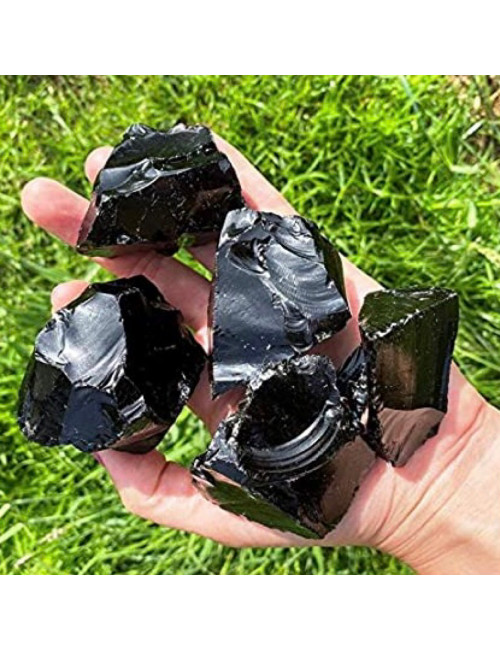 Obsidienne noire, Minéral brut