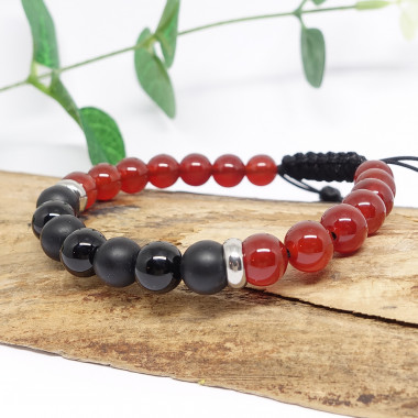 copy of Bracelet homme oeil de tigre et hématite