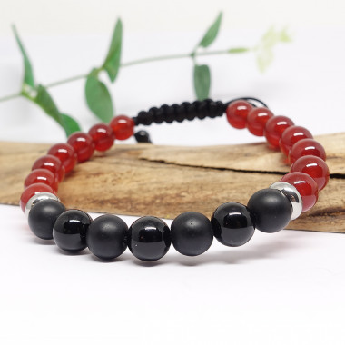 copy of Bracelet homme oeil de tigre et hématite