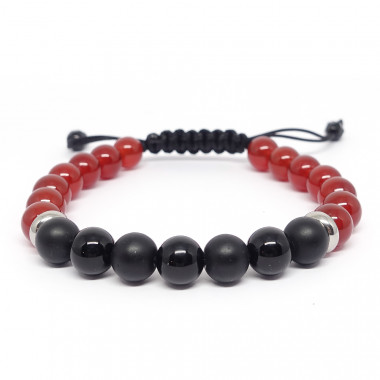 copy of Bracelet homme oeil de tigre et hématite