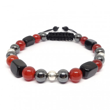 copy of Bracelet homme oeil de tigre et hématite