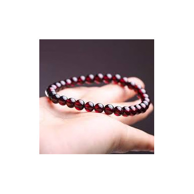 copy of Grenat, Bracelet extensible peres de 6 mm