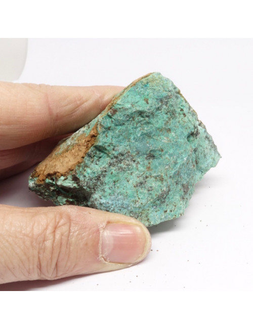Chrysocolle du Pérou, Pierre brute