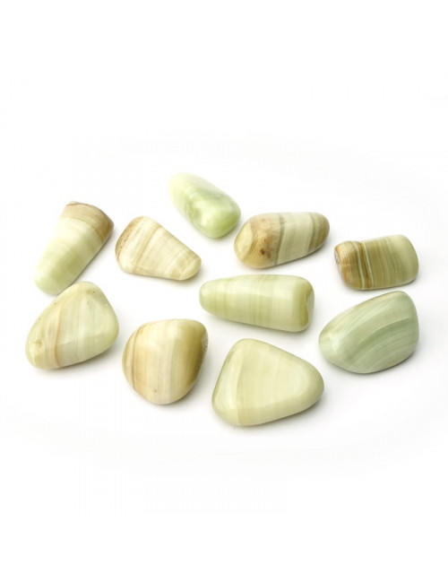 Pierre roulée en aragonite, vendue par 3 dans un pochon