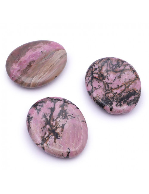 Galet pierre pouce en rhodonite