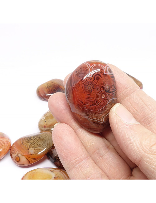 Agate , Galet plat Taille M