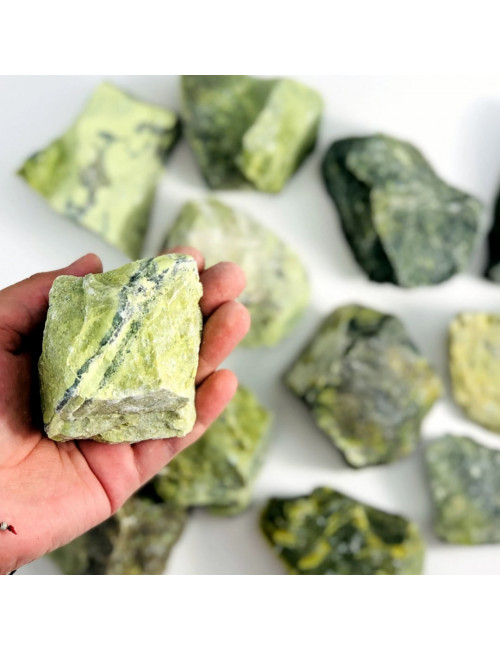 Minéral brut de serpentine du Perou