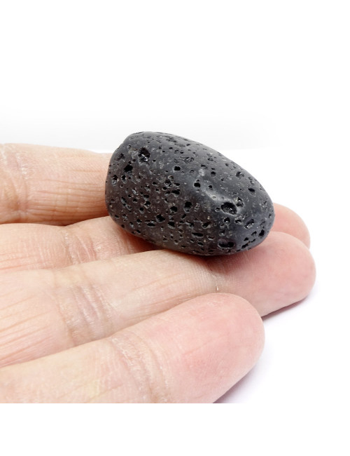 Galet roulé en pierre de lave